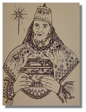 Religious Art - Wiseman Myrrh.